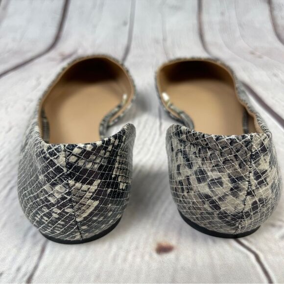 A NEW DAY snakeskin print point toe flats shoes NEW, size 7.5 - Picture 5 of 9